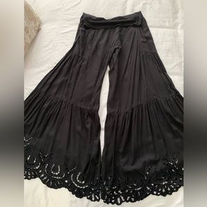 Palazzo pants - Balinese hand cut lace from Bali!